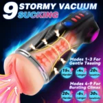 2026 New Model 3 Sleeves Pocket Pussy Penis Pump with 9 Sucking & 9 Vibrating Male Masturbator